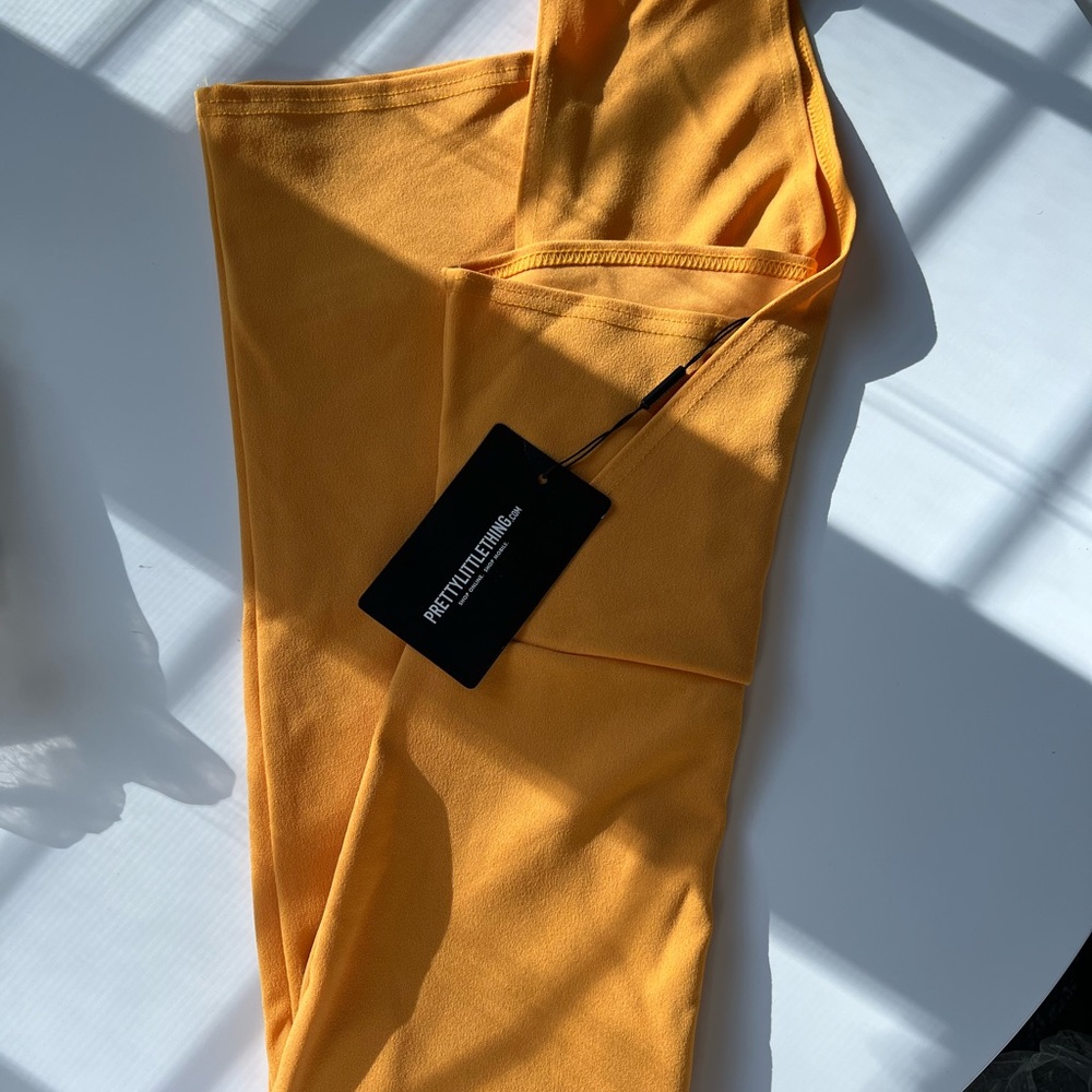 PRETTY little Thing One shoulder midi dress- Orange - Picture 2 of 4